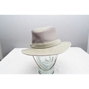 Tilley Mesh Hat 7 1/2 Khaki Tan Breathable Sun Hat Mens Outdoor Safari TM10